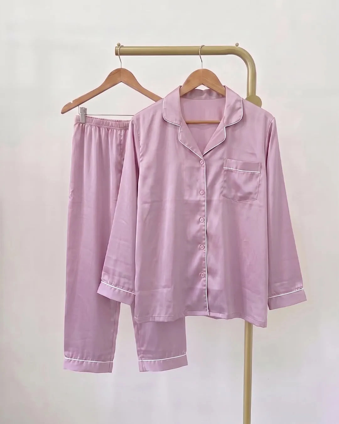 Women's Premium Pajama Set | Soft Silk Feel Nightwear & Sleepwear