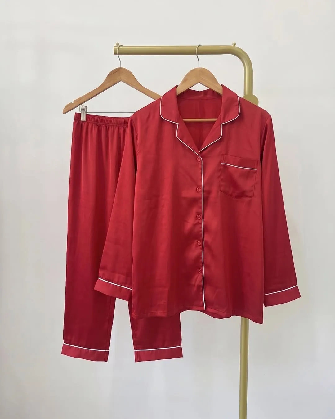 Women's Premium Pajama Set | Soft Silk Feel Nightwear & Sleepwear