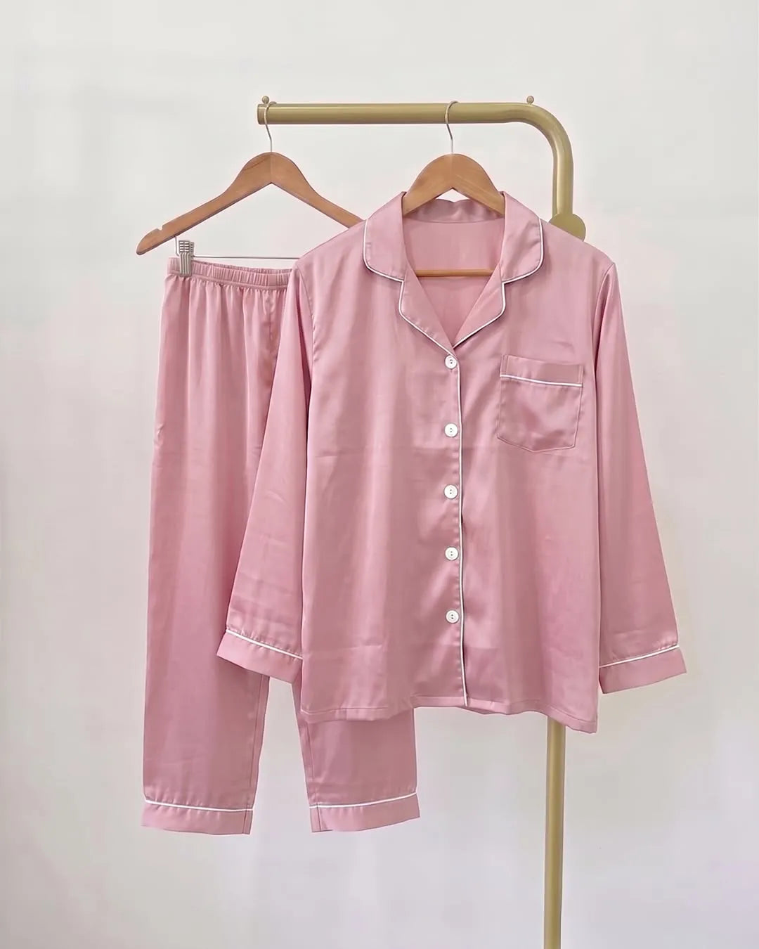 Women's Premium Pajama Set | Soft Silk Feel Nightwear & Sleepwear