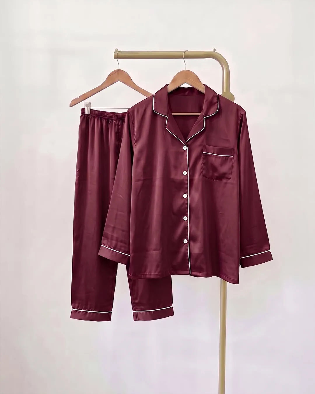 Women's Premium Pajama Set | Soft Silk Feel Nightwear & Sleepwear