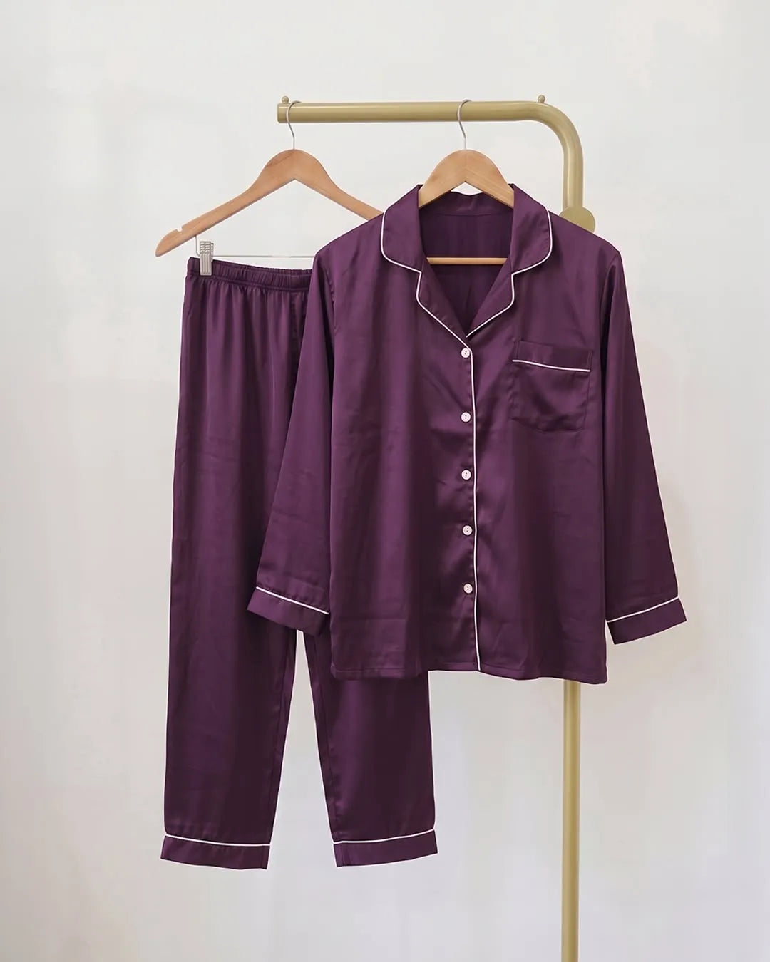 Women's Premium Pajama Set | Soft Silk Feel Nightwear & Sleepwear