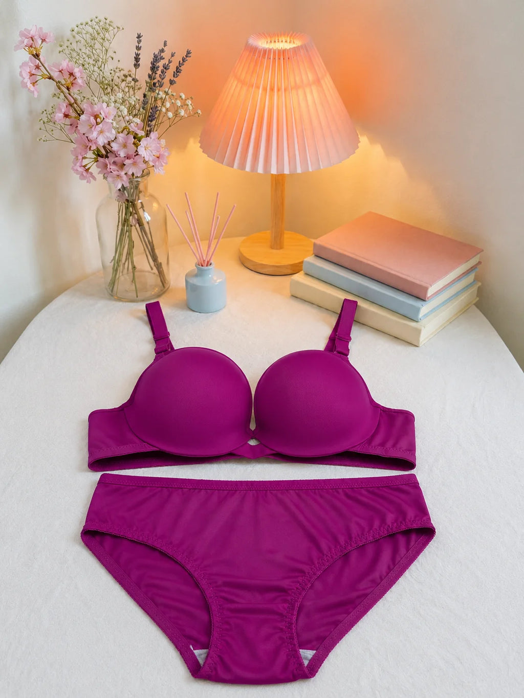 Women's Seamless Padded Bra & Panty Set – Everyday Comfort Collection