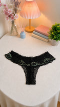 Women's Floral Lace Thong Panty – Soft, Stretchable & Breathable