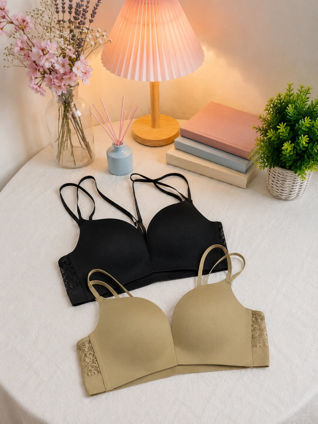Women's Front Open Wireless Padded Bra – Duo Pack